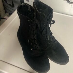 Cute Black combat boots. Women’s size 8